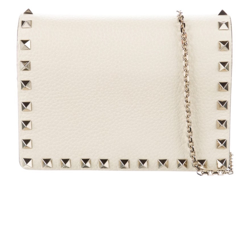 Valentino Garavani Cream Studded Crossbody Bag